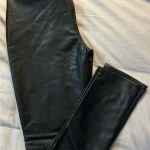 BBJ Los Angeles Black Faux Leather Pants